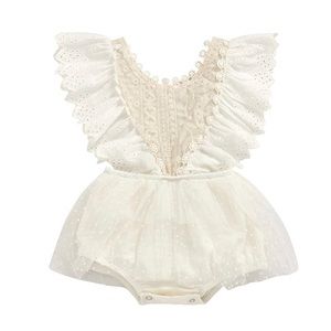 Lace Romper for Girls, Girl’s onesie, photoshoot dress for baby girl